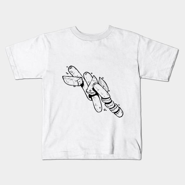 sausage Kids T-Shirt by Yerlanio